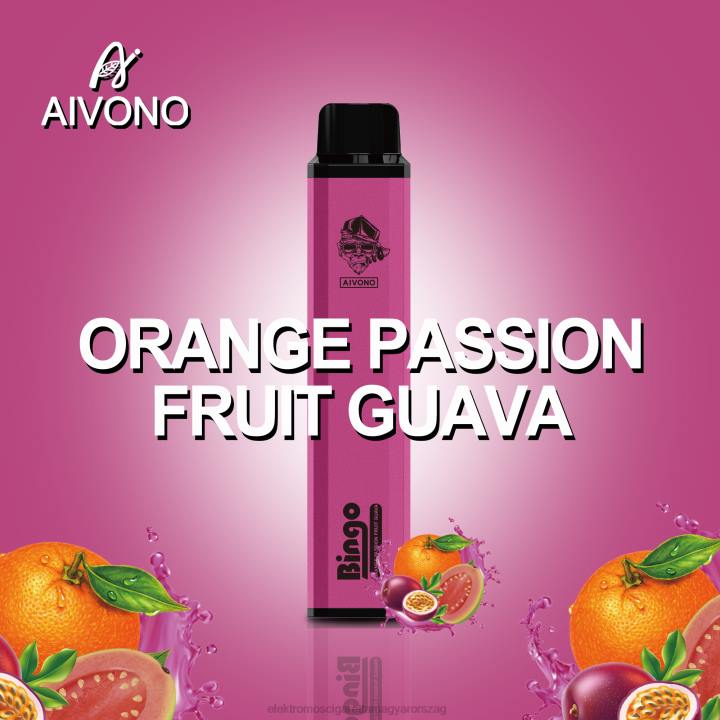Aivono AIM BINGO 4000 narancssárga passionfruit guava 6F06132 - Elektromos Cigaretta Fajták