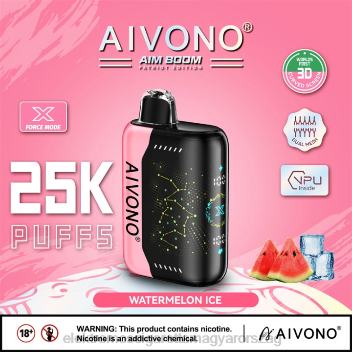 Aivono AIM BOOM 25000 görögdinnye jég 6F06353 - Elektromos Cigaretta Liquid
