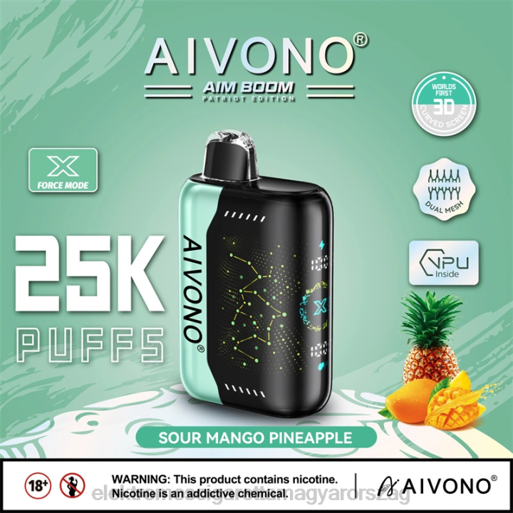 Aivono AIM BOOM 25000 savanyú mangó ananász 6F06351 - Elektromos Cigaretta Töltő