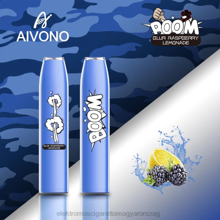 Aivono AIM BOOM 600 kék málnás limonádé 6F06355 - Elektromos Cigaretta Repülő