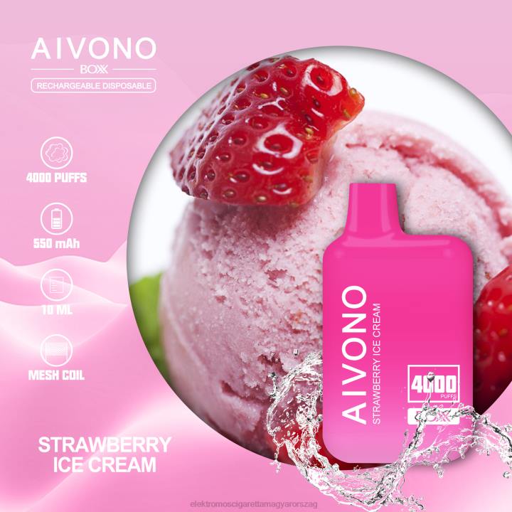 Aivono AIM BOXX 4000 eper fagylalt 6F06221 - Elektromos Cigaretta Töltő