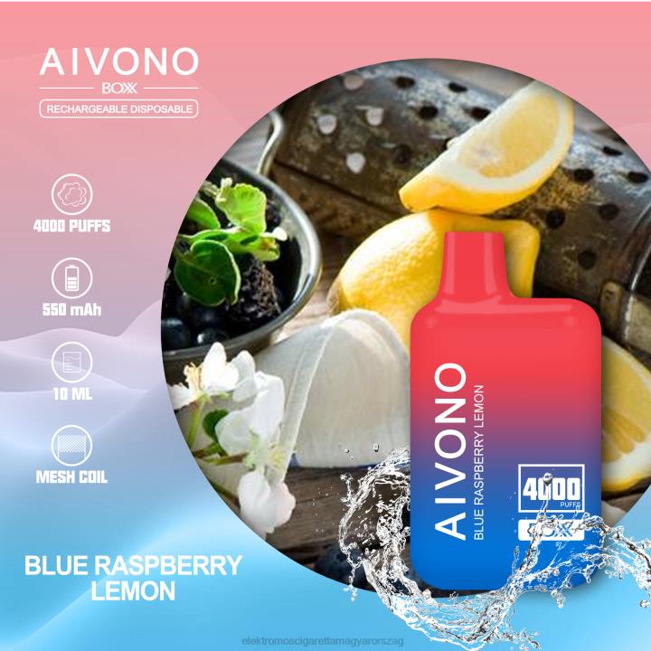 Aivono AIM BOXX 4000 kék málna citrom 6F06217 - Elektromos Cigaretta Rendelés