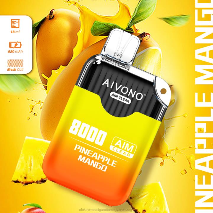 Aivono AIM CLEAR 8000 ananász mangó 6F06209 - Elektromos Cigaretta Töltő Vélemények