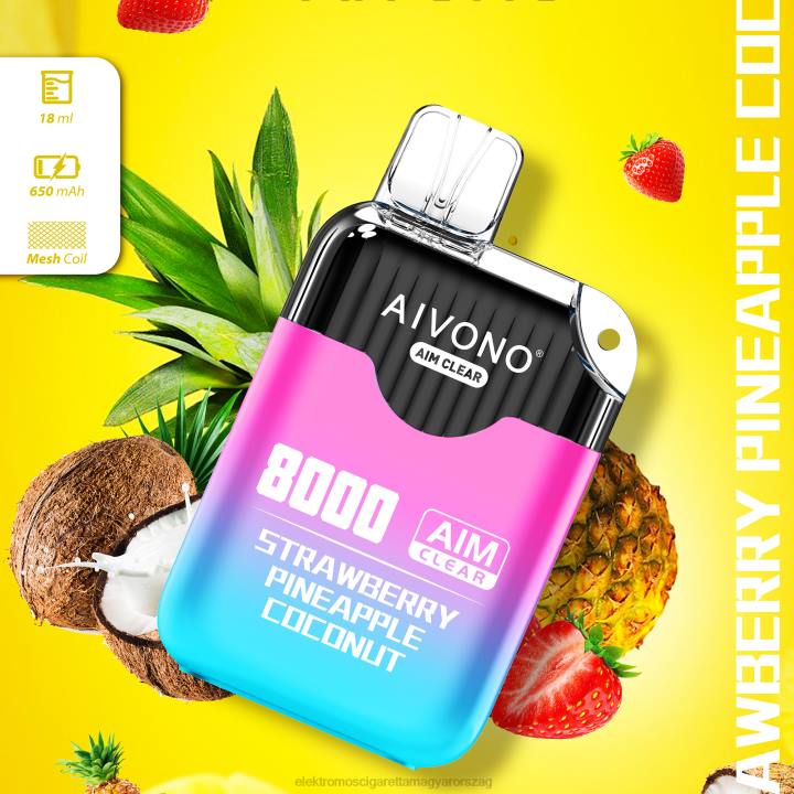 Aivono AIM CLEAR 8000 epres ananász kókuszos 6F06207 - Elektromos Cigaretta Rendelés