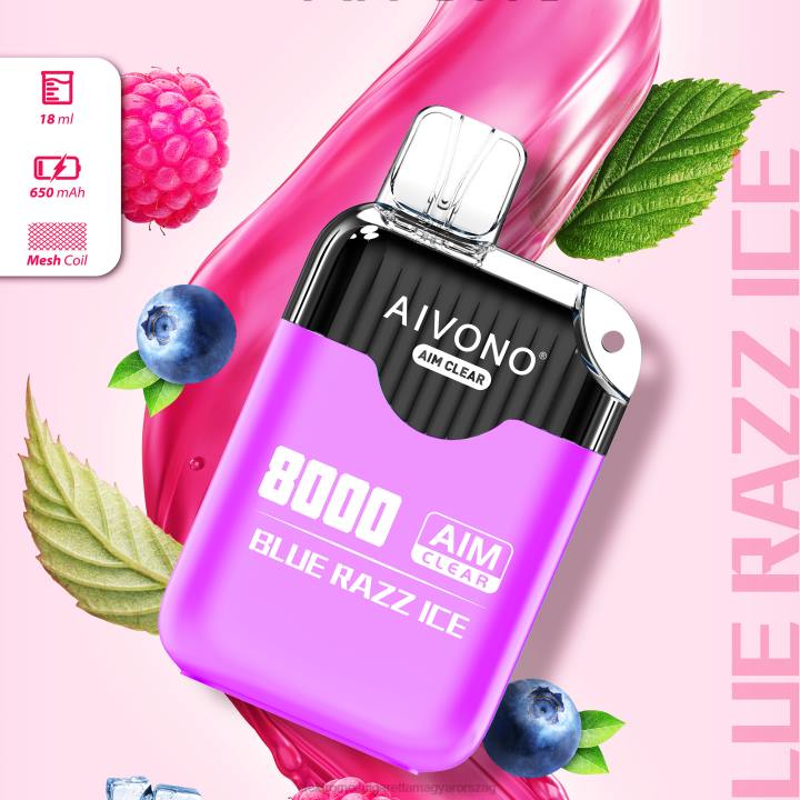 Aivono AIM CLEAR 8000 kék razz jég 6F06202 - Elektromos Cigaretta Fajták