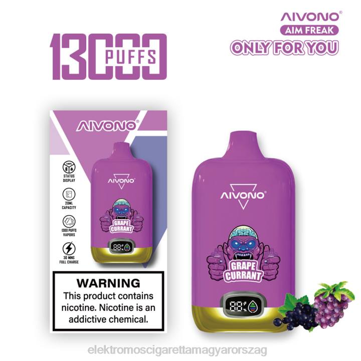Aivono AIM FREAK 13000 szőlő ribizli 6F06251 - Elektromos Cigaretta Töltő