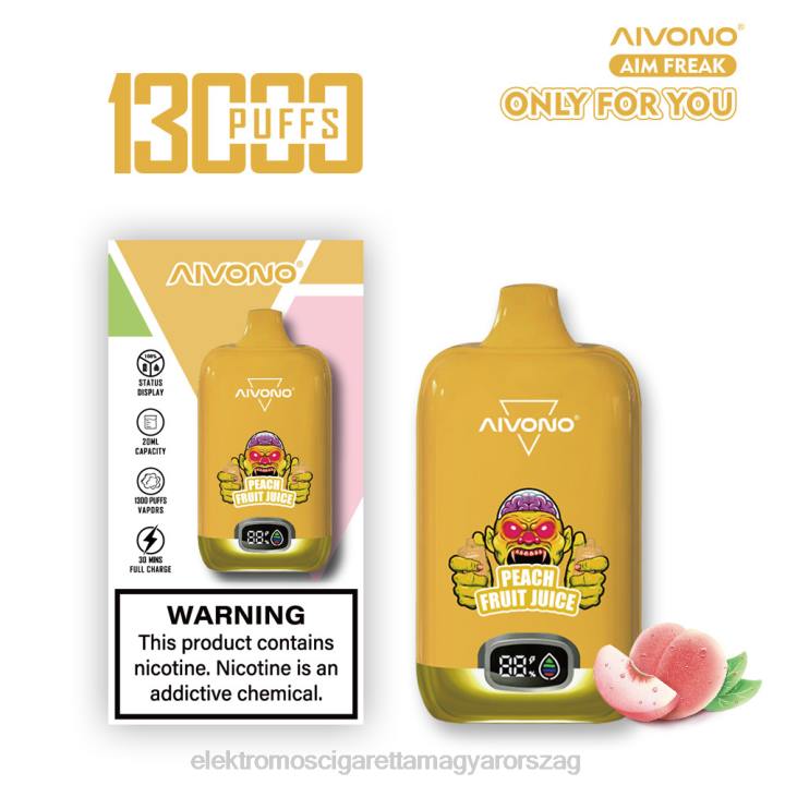 Aivono AIM FREAK 13000 őszibarack gyümölcslé 6F06245 - Elektromos Cigaretta Repülő
