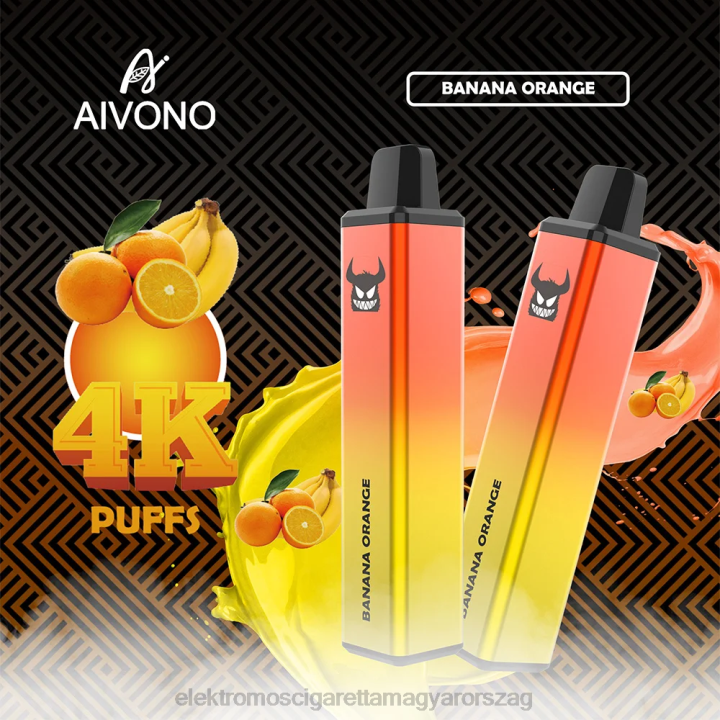 Aivono AIM FREAK 4000 banán narancs 6F06258 - Elektromos Cigaretta Bolt