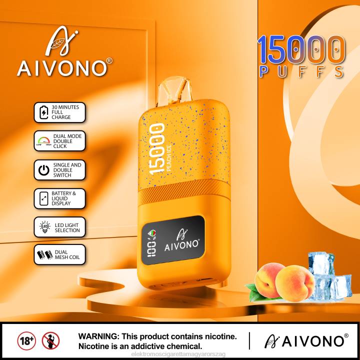 Aivono AIM magic 15000 barack jég 6F0659 - Elektromos Cigaretta Töltő Vélemények