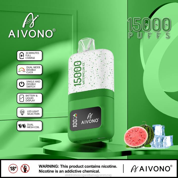 Aivono AIM magic 15000 görögdinnye jég 6F0670 - Elektromos Cigaretta Töltő Alkatrészek