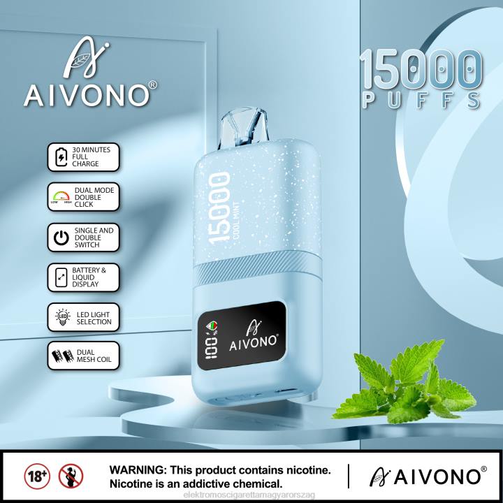 Aivono AIM magic 15000 hűvös menta 6F0662 - Elektromos Cigaretta Fajták