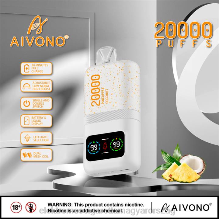 Aivono AIM magic 20000 ananász kókusz jég 6F0676 - Elektromos Cigaretta Árak