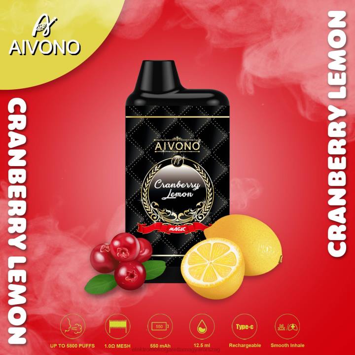 Aivono AIM MAGIC 5800-as szájdobozos cigaretta áfonyás citrom 6F0689 - Elektromos Cigaretta Töltő Vélemények
