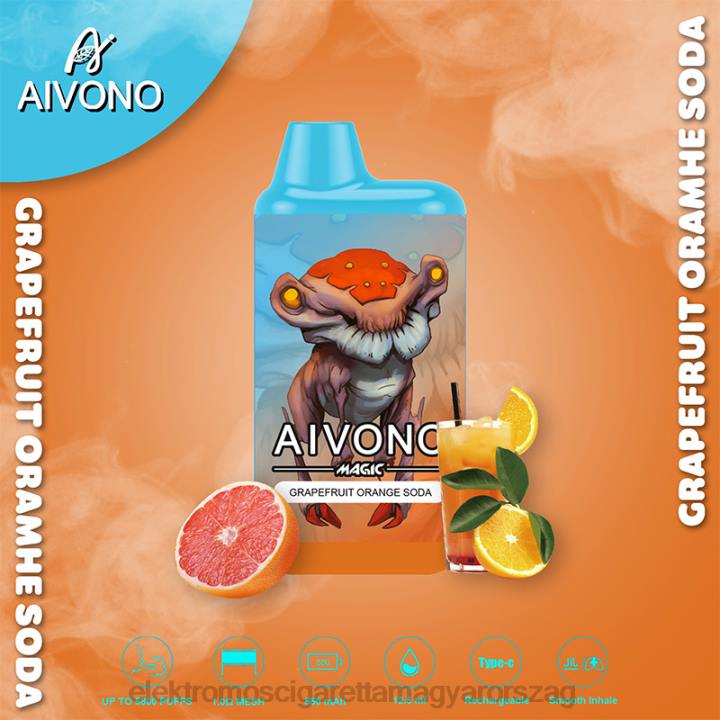 Aivono AIM MAGIC 5800-as szájdobozos cigaretta grapefruit narancs szóda 6F06101 - Elektromos Cigaretta Töltő
