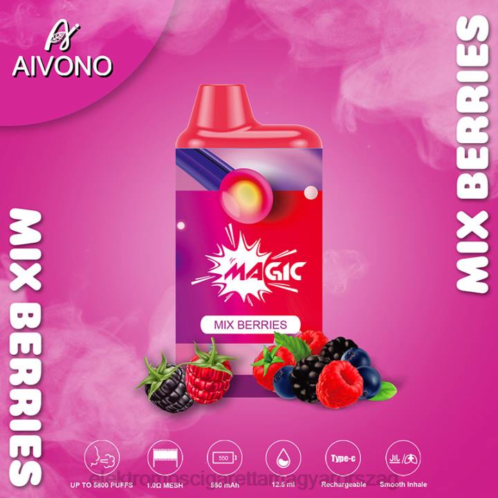 Aivono AIM MAGIC 5800-as szájdobozos cigaretta keverjük össze a bogyókat 6F06100 - Elektromos Cigaretta Töltő Alkatrészek