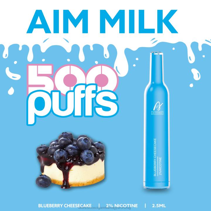 Aivono AIM MILK 500 áfonyás sajttorta 6F06274 - Vape Nagykereskedés