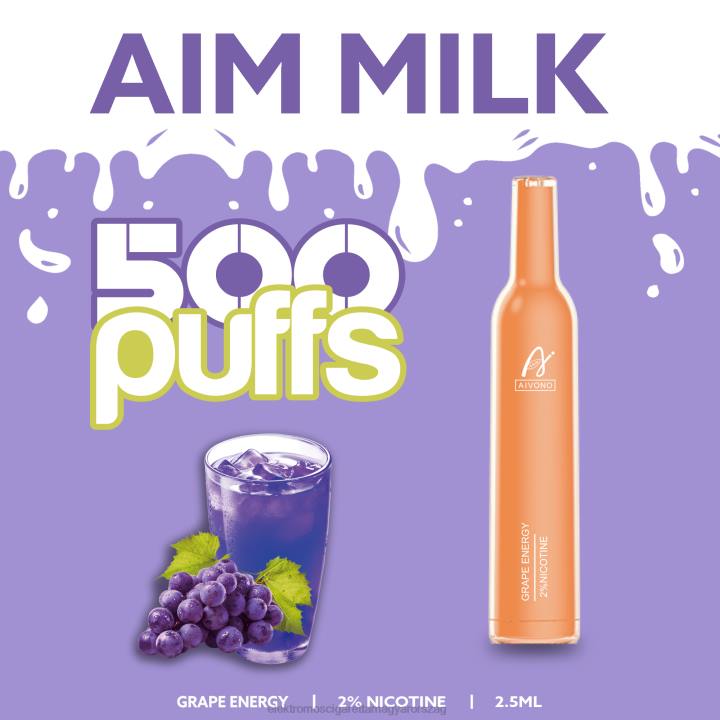 Aivono AIM MILK 500 szőlő energia 6F06265 - Elektromos Cigaretta Repülő