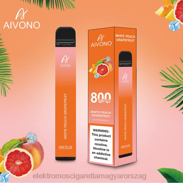 Aivono AIM PLUS 800 fehér barack grapefruit 6F06199 - Elektromos Cigaretta Töltő Vélemények