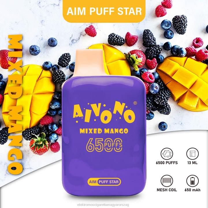 Aivono AIM PUFF STAR 6500 vegyes mangó 6F06296 - Elektromos Cigaretta Árak