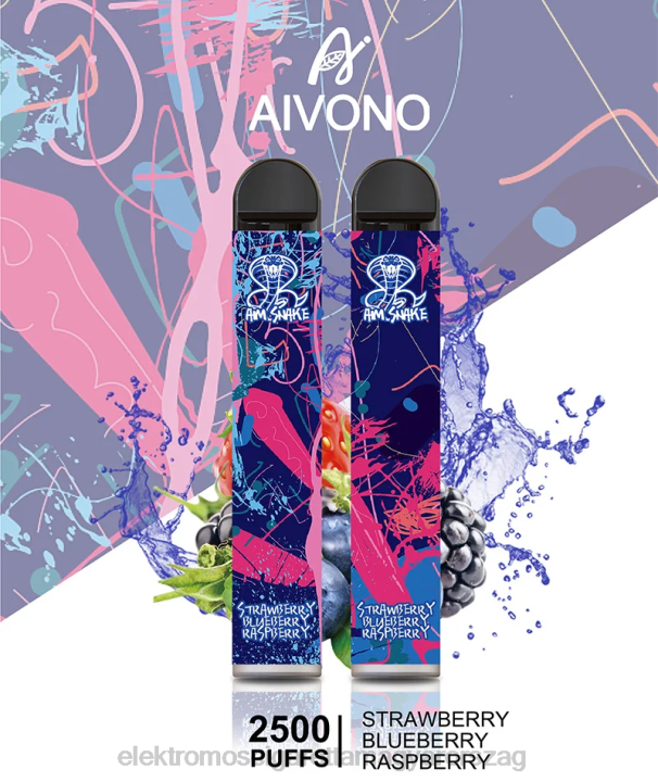 Aivono AIM SNAKE 2500 eper áfonya málna 6F06318 - Elektromos Cigaretta Bolt