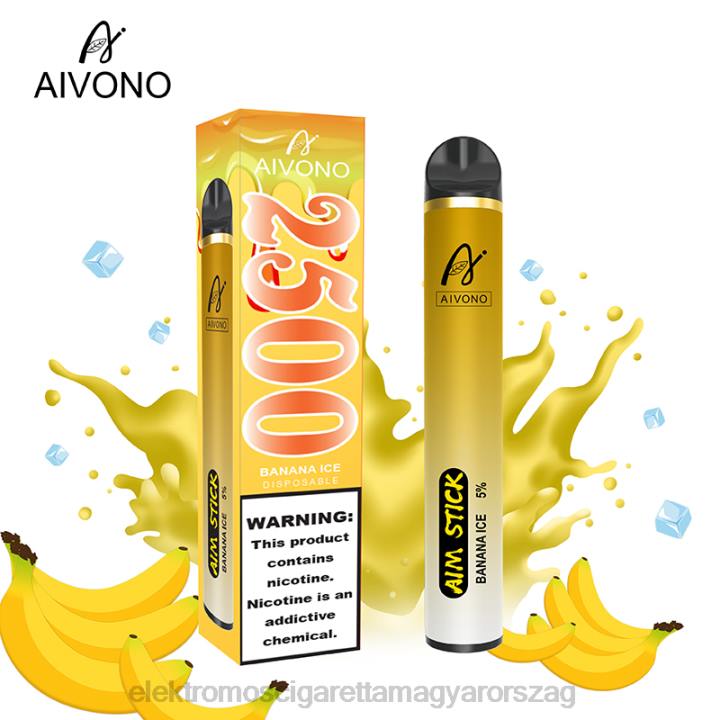 Aivono AIM STICK 2500 banán jég 6F06151 - Elektromos Cigaretta Töltő