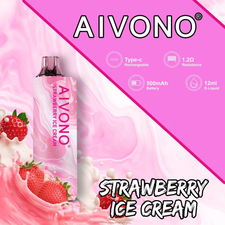 Aivono AIM GUN 7000 eper fagylalt 6F06105 - Elektromos Cigaretta Repülő