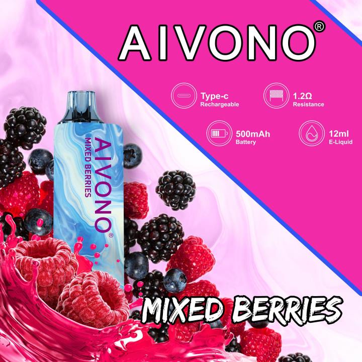 Aivono AIM GUN 7000 vegyes bogyók 6F06111 - Elektromos Cigaretta Töltő