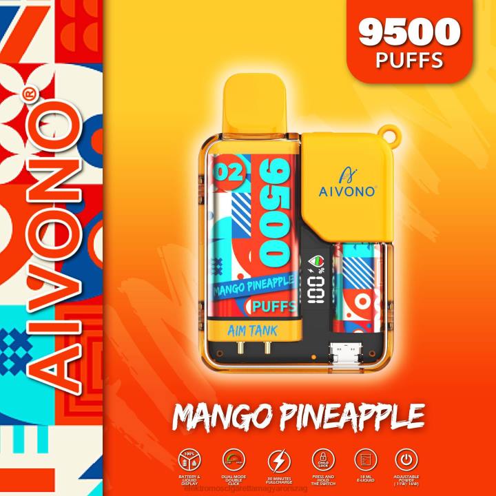 Aivono AIM TANK 9500 mangó ananász 6F0634 - Vape Nagykereskedés