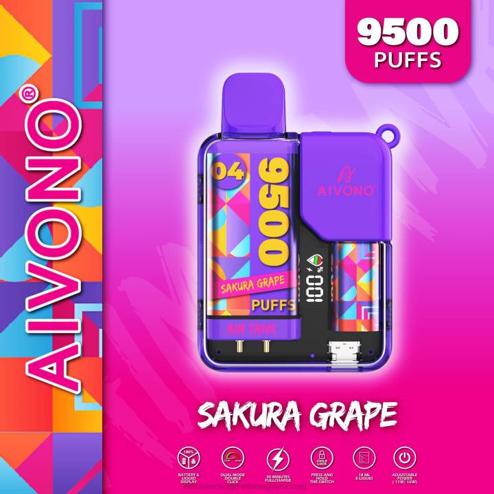 Aivono AIM TANK 9500 sakura szőlő 6F0636 - Elektromos Cigaretta Árak