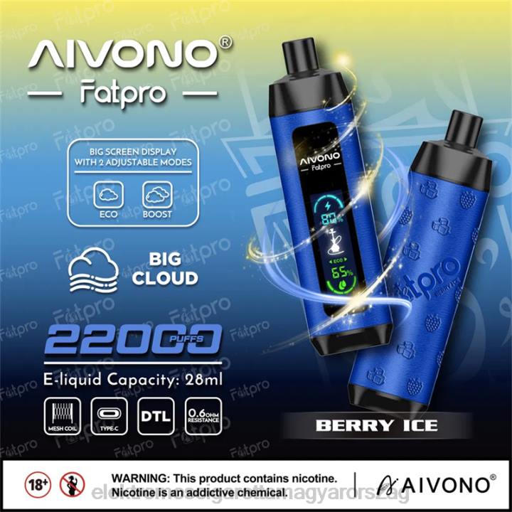Aivono Fatpro 22000 bogyós jég 6F0610 - Elektromos Cigaretta Töltő Alkatrészek