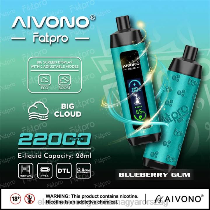 Aivono Fatpro 22000 áfonyás gumi 6F069 - Elektromos Cigaretta Töltő Vélemények