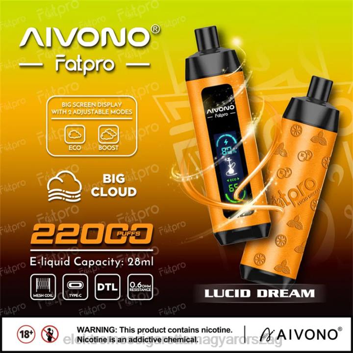Aivono Fatpro 22000 világos álom 6F067 - Elektromos Cigaretta Rendelés