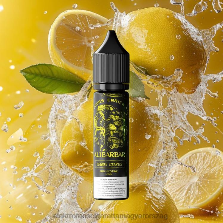 Alibarbar vízipipa ónix dokkoló citrom citrus 820B4108 - Elektromos Cigaretta Repülő