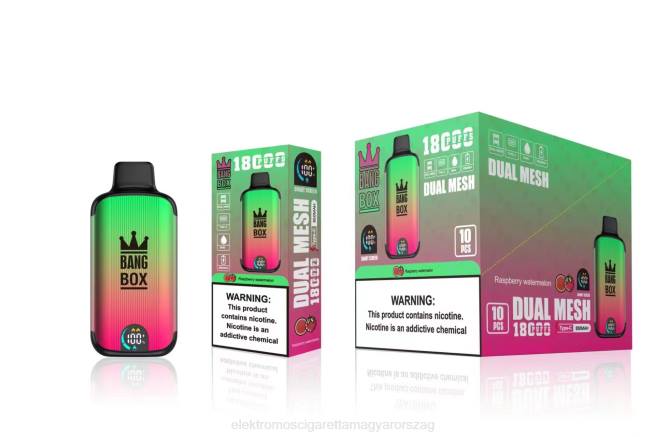 Bang Box 18000 fújás málnás görögdinnye 6PF697 - Elektromos Cigaretta Töltő Vélemények