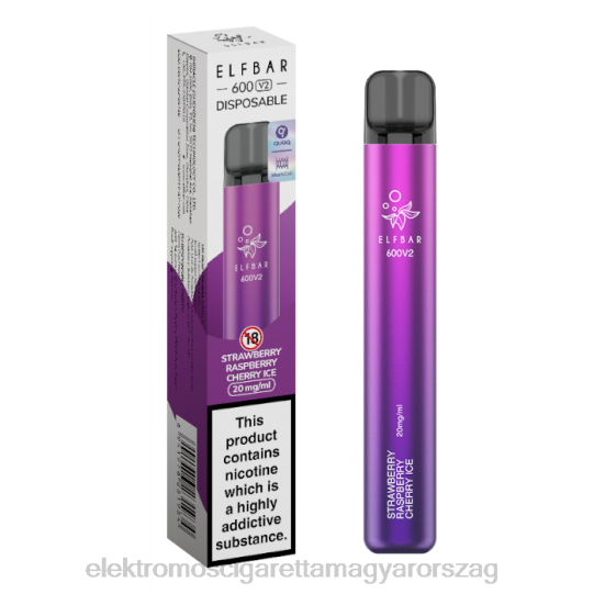 epres málna cseresznye jég LPPNH296 Elektromos Cigaretta Árak - ELFBAR 600V2 20 mg