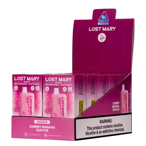 cseresznye banán duó jég LPPNH108 Elektromos Cigaretta Bolt - LOST MARY OS5000