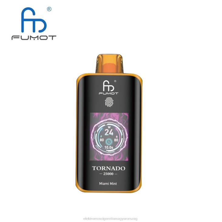 Elektromos Cigaretta Bolt 64448 Fumot Tornado 25000 eldobható vape miami menta
