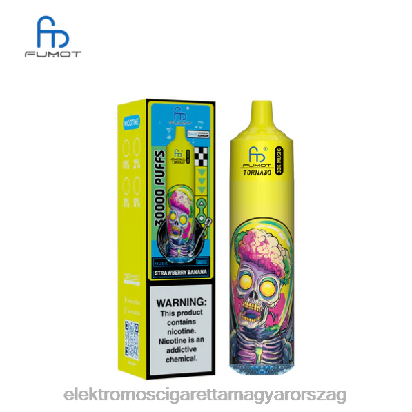 Fumot Tornado 30k zene eper banán 4HJJV25 - Elektromos Cigaretta Repülő