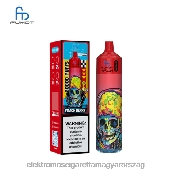 Fumot Tornado 30k zene őszibarack bogyó 4HJJV19 - Elektromos Cigaretta Töltő Vélemények