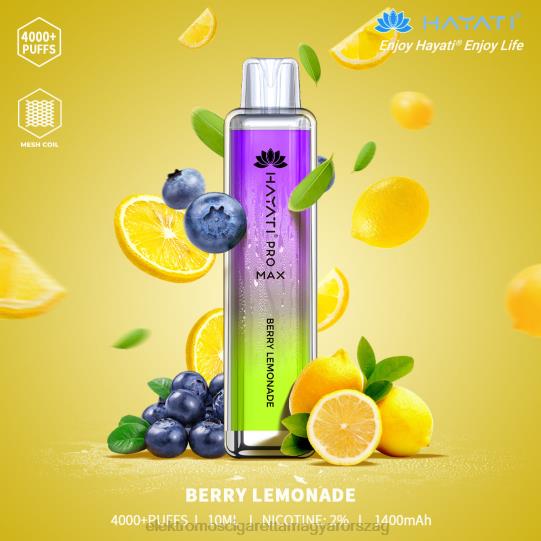bogyós limonádé LPPNH145 Elektromos Cigaretta Repülő - Hayati Pro Max 4000