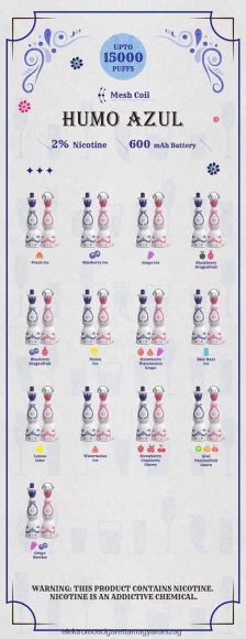 Humo Azul 15000 fújás 2% eldobható Z2466094 - Vape Nagykereskedés
