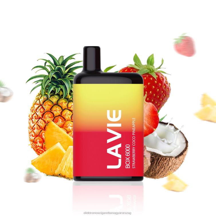 LAVIE BOX 6000 fújás epres kókusz ananász 62VL4205 - Elektromos Cigaretta Repülő