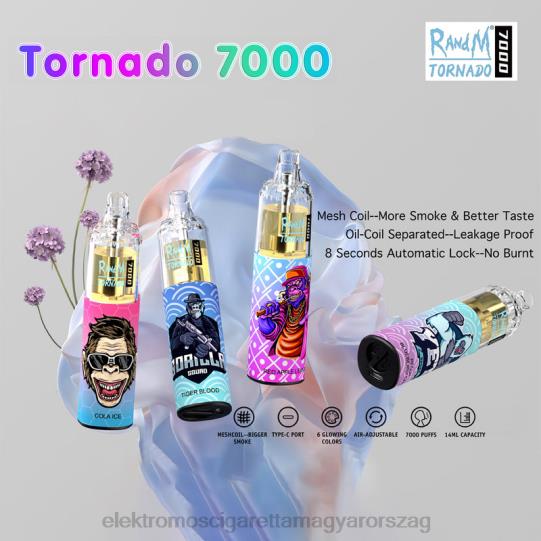 egyszer használatos LPPNH1 Elektromos Cigaretta Töltő - RandM Tornado 7000 5%