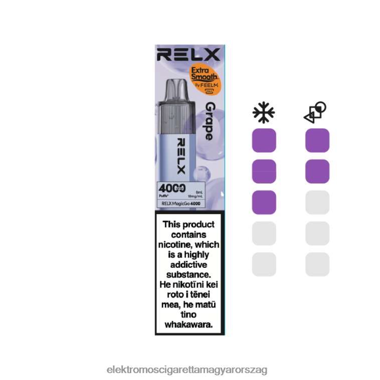 RELX MagicGo 4000 eldobható vape szőlő 62DB826 - Elektromos Cigaretta Árak