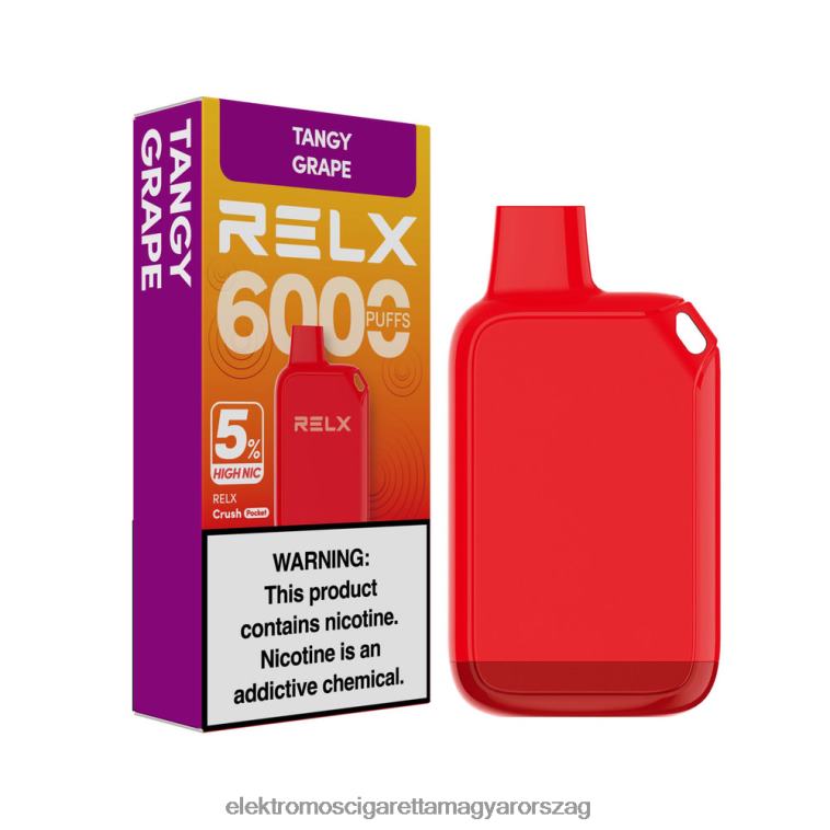 RELX Crush Pocket 6000 5% magas nic csípős szőlő 62DB8227 - Elektromos Cigaretta Rendelés