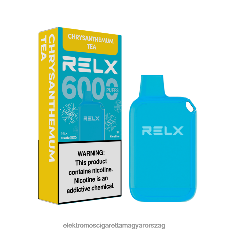 RELX Crush Pocket 6000 jeges krizantém tea 62DB8221 - Elektromos Cigaretta Töltő
