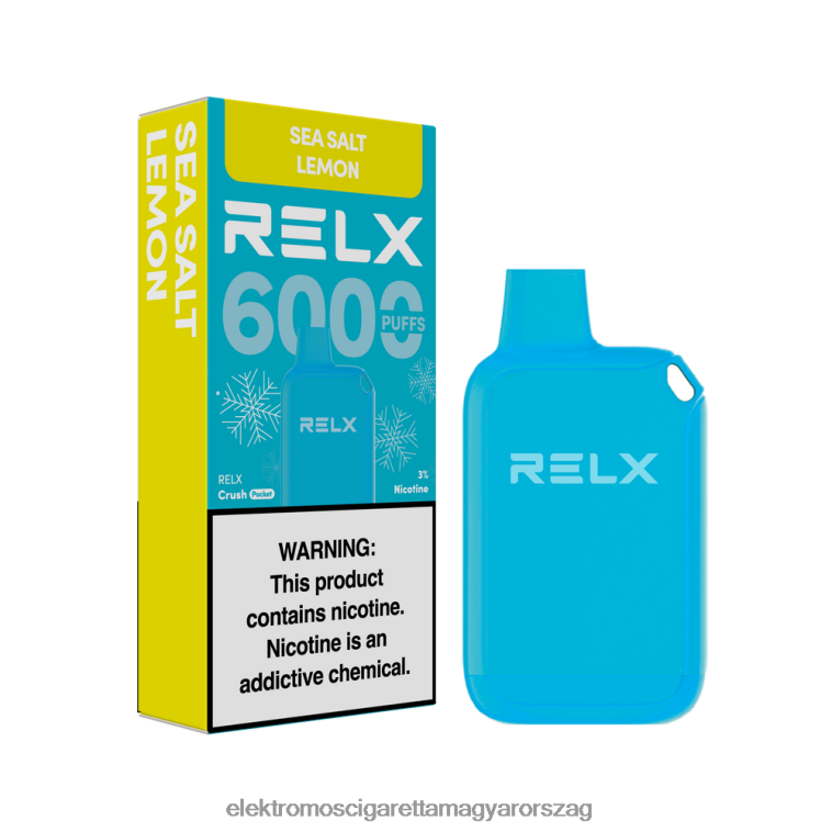 RELX Crush Pocket 6000 jeges tengeri só citrom 62DB8211 - Elektromos Cigaretta Töltő