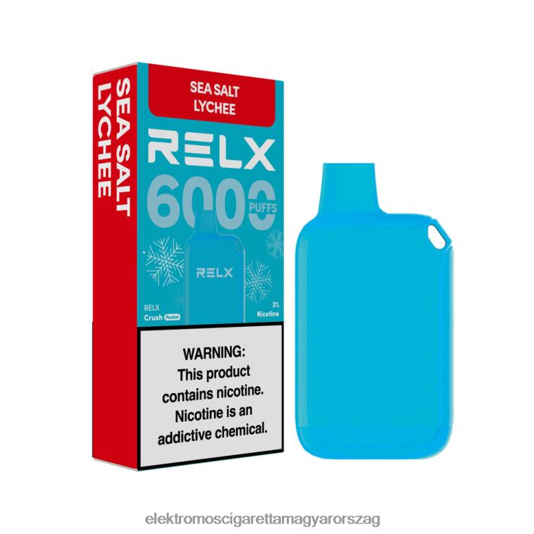 RELX Crush Pocket 6000 jeges tengeri sós licsi 62DB8214 - Vape Nagykereskedés