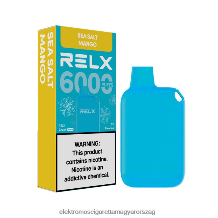 RELX Crush Pocket 6000 jeges tengeri sós mangó 62DB8213 - Elektromos Cigaretta Liquid