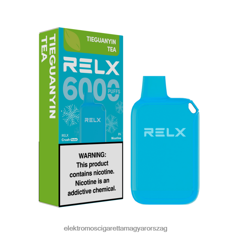 RELX Crush Pocket 6000 jeges tieguanyin tea 62DB8222 - Elektromos Cigaretta Fajták